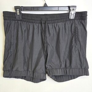 Sean John Athletic Shorts Drawstring Elastic Black Women's Large Vintage Y2K